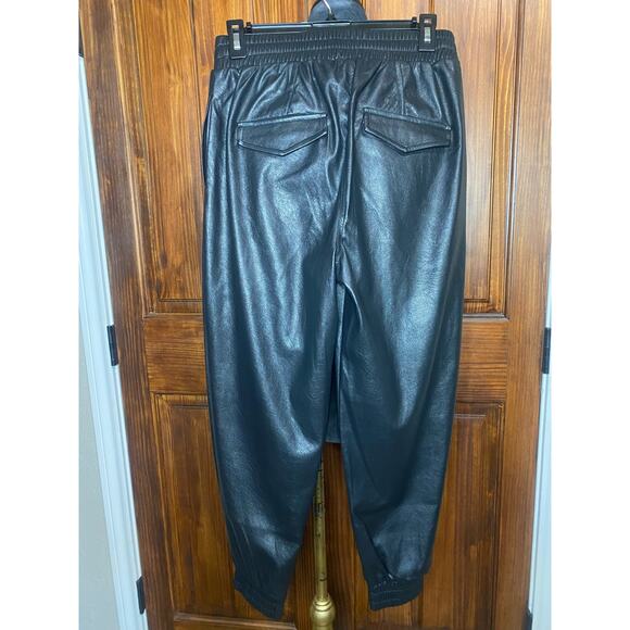 NWT N:Philanthropy Luna Faux Leather Jogger Pants Size M (Retail $110) - Picture 3 of 5